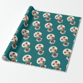 Weihnachtskost und Kaffee/Tee Geschenkpapier (Ungerollt)