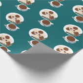 Weihnachtskost und Kaffee/Tee Geschenkpapier (Ecke)