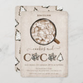 Weihnachtskost und Kakaofeier Einladung (Vorne/Hinten)