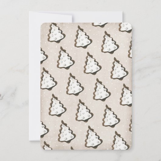 Weihnachtskost und Kakaofeier Einladung (Rückseite)