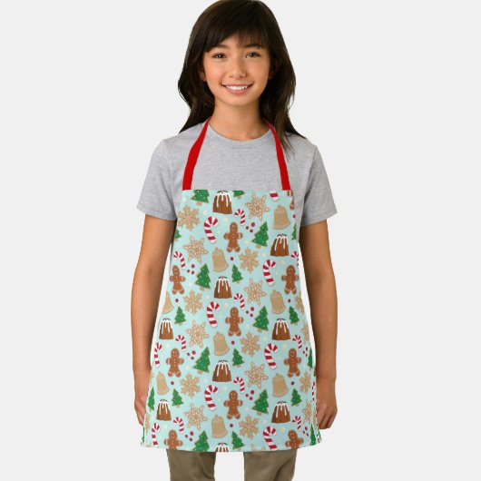 Weihnachtskost und Pudding Holiday Baking Minze Schürze (Insitu)