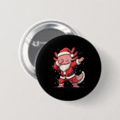 Weihnachtskostüm Dabbing Axolotl Xmas Licht Button (Vorne & Hinten)
