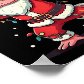 Weihnachtskostüm Dabbing Axolotl Xmas Licht Poster (Ecke)