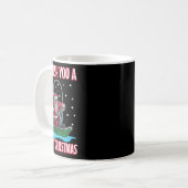 Weihnachtskostüm Fischer Angeln Lustig Cool San Kaffeetasse (Vorderseite Links)