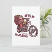 Weihnachtskostüm für Biker Einladung (Stehend Vorderseite)