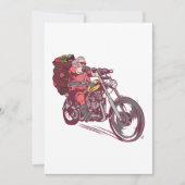 Weihnachtskostüm für Biker Einladung (Vorderseite)