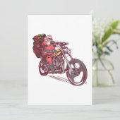 Weihnachtskostüm für Biker Einladung (Stehend Vorderseite)