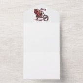 Weihnachtskostüm für Biker Einladung (Innen Boden)