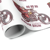 Weihnachtskostüm für Biker Einladung Geschenkpapier (Rolleneckpunkt)