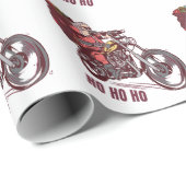 Weihnachtskostüm für Biker Einladung Geschenkpapier (Rolleneckpunkt)