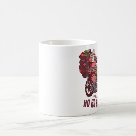 Weihnachtskostüm für Biker Einladung Kaffeetasse (Mittel)