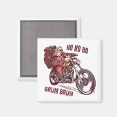 Weihnachtskostüm für Biker Einladung Magnet (Vorderseite/Rückseite)