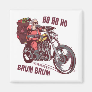 Weihnachtskostüm für Biker Einladung Magnet