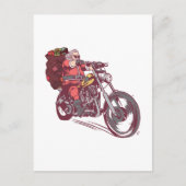 Weihnachtskostüm für Biker Einladung Postkarte (Vorderseite)