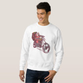 Weihnachtskostüm für Biker Einladung Sweatshirt (Vorne ganz)