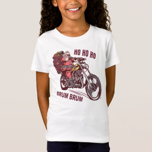 Weihnachtskostüm für Biker Einladung T-Shirt (Vorderseite)