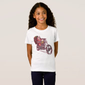 Weihnachtskostüm für Biker Einladung T-Shirt (Vorne ganz)