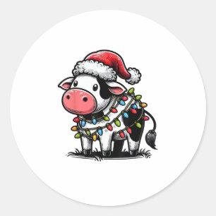 Weihnachtskostüm für Kinder Runder Aufkleber