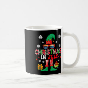 Weihnachtskostüm im Juli Elf Sonnenbrille Strandli Kaffeetasse