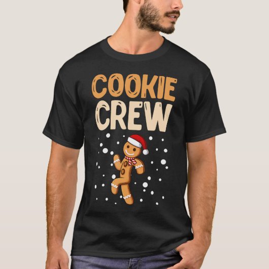 Weihnachtskostüm Kinder Keksteig Crew Lustiger Leb T-Shirt (Vorderseite)