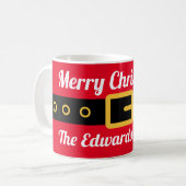 Weihnachtskostüm-Kostüm in sonniger Rot Kaffeetasse (Vorderseite Links)