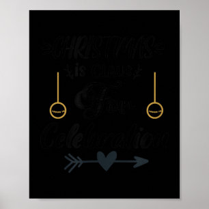 Weihnachtskostüm mit Zitat Grafisches Glück Poster