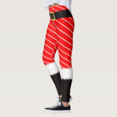 Weihnachtskostüm rote Farbe Leggings (Links)