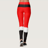 Weihnachtskostüme der Roten Farbe für Mädchen, Leg Leggings (Rückseite)
