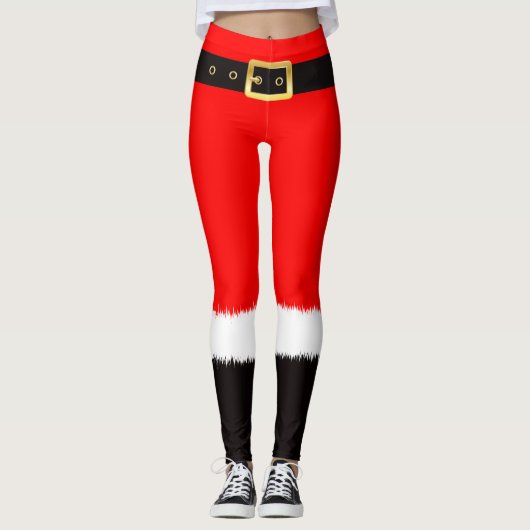 Weihnachtskostüme der Roten Farbe für Mädchen, Leg Leggings (Vorderseite)