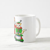 Weihnachtskostüme Einkäufe Familienkatzen Kaffeetasse (VorderseiteRechts)