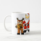 Weihnachtskostüme Einkäufe Familienkatzen Kaffeetasse (Links)