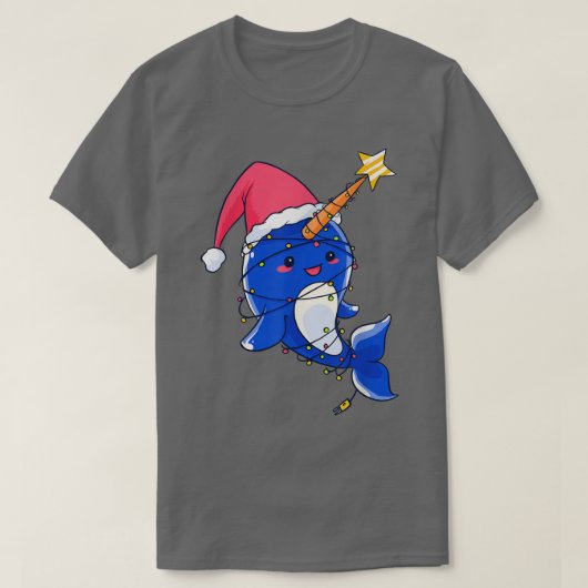 Weihnachtskostüme Lichter Kinder Santa Clau T-Shirt (Design vorne)