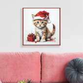 Weihnachtskostüme - Weihnachtsmuscheln Leinwanddruck (Insitu (Wohnzimmer))