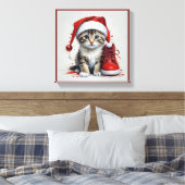 Weihnachtskostüme - Weihnachtsmuscheln Leinwanddruck (Insitu (Schlafzimmer))