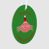 Weihnachtskrabbe Akrylornament Ornament (Vorderseite)