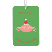 Weihnachtskrabbe Custom Air Freshener Autolufterfrischer (Rückseite)