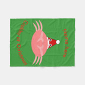 Weihnachtskrabbe Custom Fleece Blanket (Vorderseite (Horizontal))