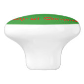 Weihnachtskrabbe Custom Keramik Knob Keramikknauf (Seitenansicht)