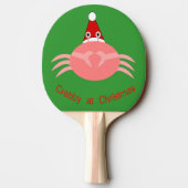 Weihnachtskrabbe Custom Ping Pong Paddle Tischtennis Schläger (Rückseite)