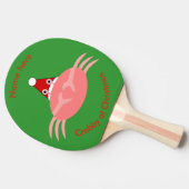 Weihnachtskrabbe Custom Ping Pong Paddle Tischtennis Schläger (Seitenansicht)