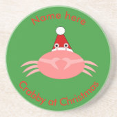 Weihnachtskrabbe Custom Untersetzer (Vorne)
