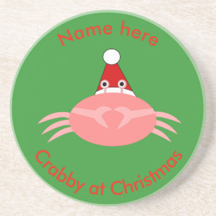 Weihnachtskrabbe Custom Untersetzer