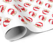 Weihnachtskrabbe Geschenkpapier (Rolleneckpunkt)