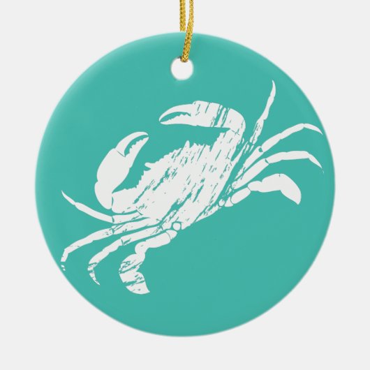 Weihnachtskrabbe Keramik Ornament (Vorne)