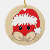 Weihnachtskrabbe Keramikornament (Vorne)