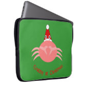 Weihnachtskrabbe Laptop-Sieb Laptopschutzhülle (Vorne Rechts)