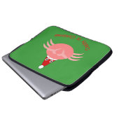 Weihnachtskrabbe Laptop-Sieb Laptopschutzhülle (Vorne Knopf)
