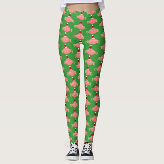 Weihnachtskrabbe-Leggings Leggings (Vorderseite)