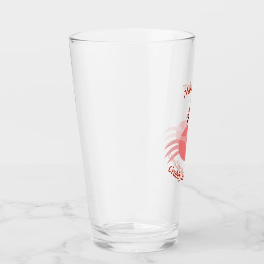 Weihnachtskrabbe Personalisiert Glas (Rechts)