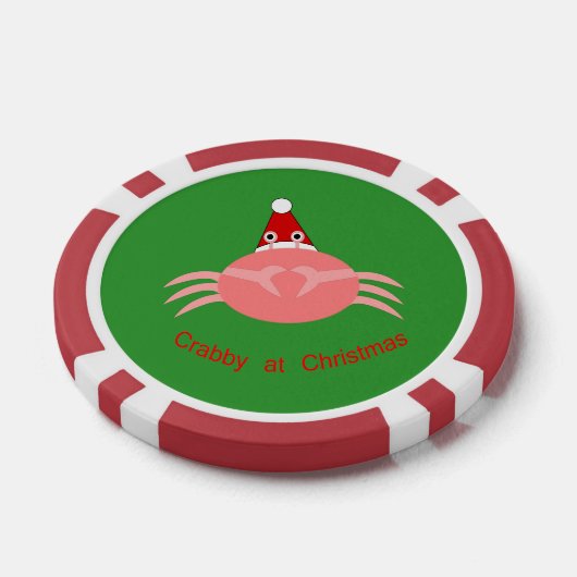 Weihnachtskrabbe Pokerchips (Einzeln)